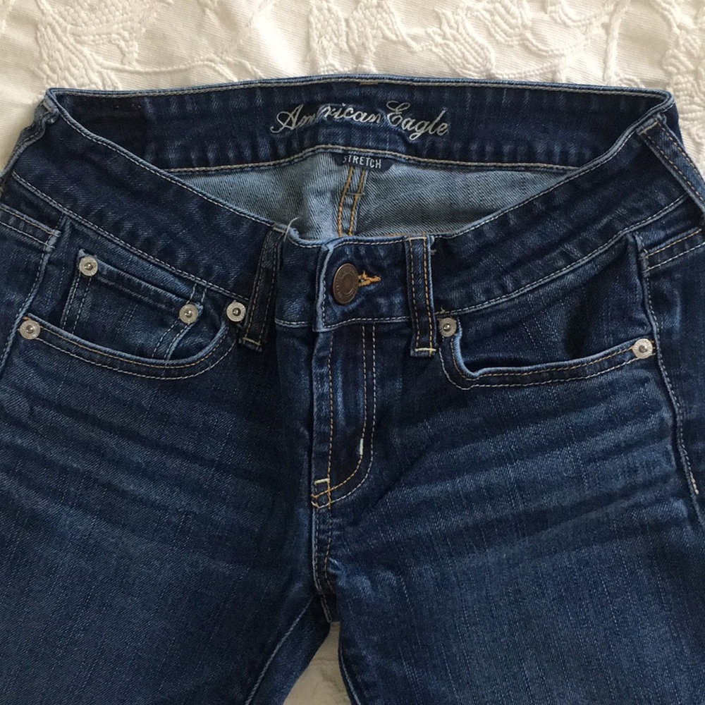 american eagle dark wash denim